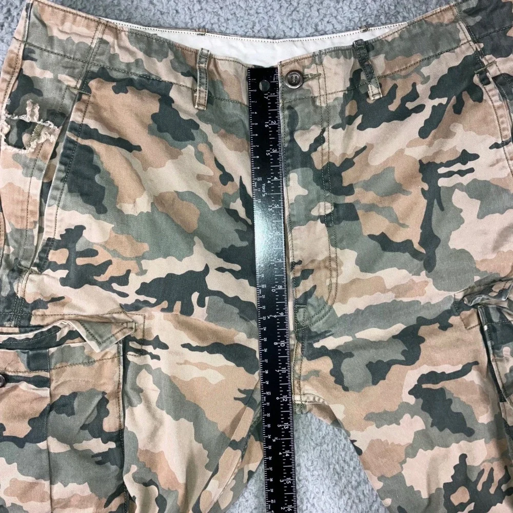 Levis Cargo Pants Men 36x31 Green Camo Outdoor Army Utility Grunge‎ Gorpcore y2k